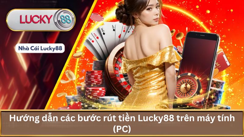 Hướng dẫn các bước rút tiền Lucky88 trên máy tính (PC)