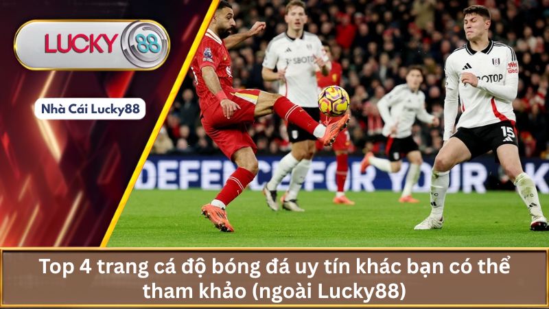 Top 4 trang cá độ bóng đá uy tín khác bạn có thể tham khảo (ngoài Lucky88)